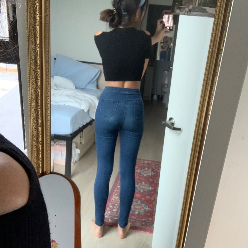 American Apparel high rise jeans